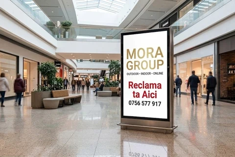 Publicitate indoor mall — Mora Group Bucuresti